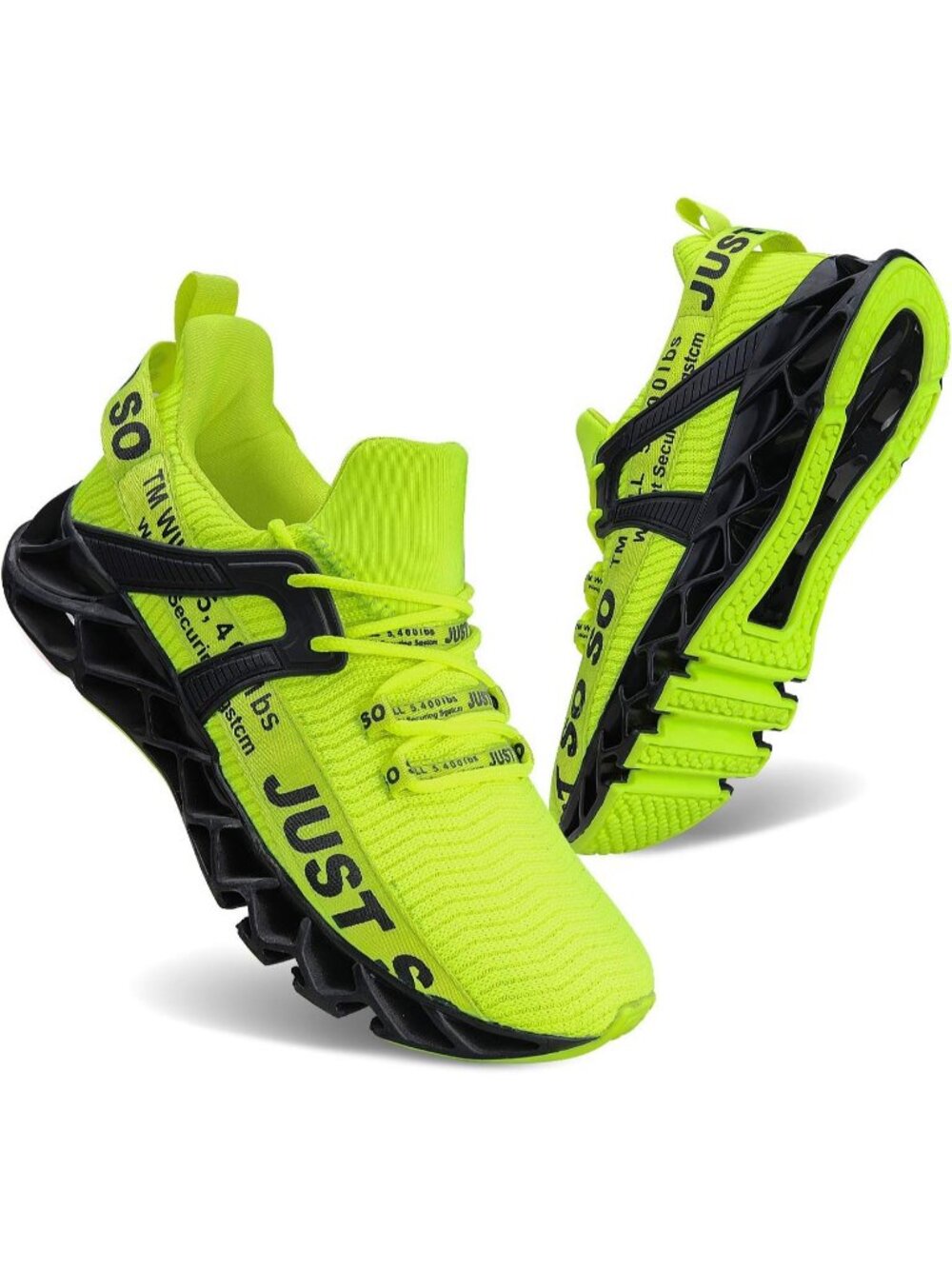 Women's Green Mesh Comfortable  Non Slip Athletic Tennis Walking Blade Sneakers